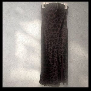 Urban Outfitters Strapless Navy Dress